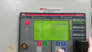 Protection Setting adjustment in ABB REF542plus locally.