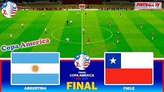 ARGENTINA vs CHILE - Final Copa America 2024 - Full Match & All Goals | PES Gameplay PC