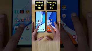 Redmi Note 12 5G vs Samsung A14 5G Speed Test Comparison |