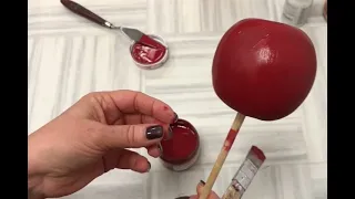 Интерьерные украшение  в технике папье маше "Молодильные яблочки"