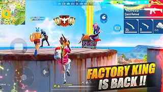 FREEFIRE 🔥 Factory King is Back 😱 OP Headshots From Factory Roof - Garena Free Fire #freefire