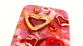 Fused Glass Mica Valentine's Day Projects