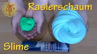 Slime: Viel und Wenig Rasierschaum