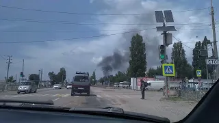 Произошло возгорание вторсырья на Пленочном заводе города Красноперекопска.Северный Крым.