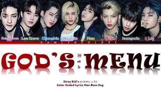 Stray Kids ‘God’s Menu (神메뉴)’ (Color Coded Lyrics Han|Rom|Eng)