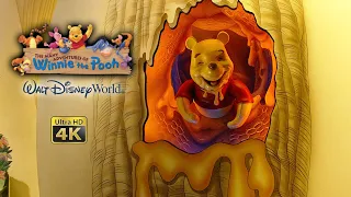 The Many Adventures of Winnie the Pooh On Ride Low Light 4K POV Walt Disney World 2023 07 01