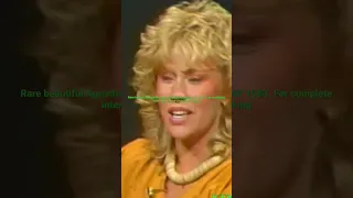 Rare Beautiful Agnetha from Abba - NY interview (1983)please visit@kennyking for complete and more