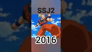 evolution of Goku SSJ2(1994-2018)