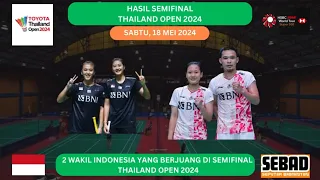 HASIL SEMIFINAL THAILAND OPEN TAHUN 2024