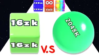 JELLY RUN 2048 Infinity Mode vs 2048 Merge Balls - ASMR Gameplay