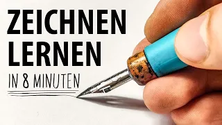 Wie man in 8 Minuten Zeichnen lernt (Kein clickbait) | Drawinglikeasir