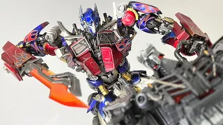 Scourge vs Optimus Prime, but it's Bayverse | Transformers Stop Motion : Rise of the Beasts