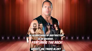 DX VS Brothers Of Destruction Botched match feat. The Rock! #shorts