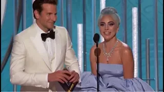 Lady Gaga - Golden Globes 2019 (Presents The Award & Wins Best Original Song)