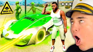 Robando Coches MILLONARIOS del ÁREA 51 en GTA 5! 👽⚠️