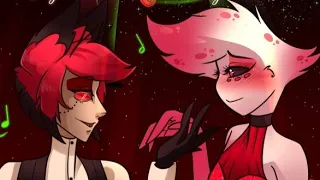 Hazbin Hotel comic || Alastor Dances With Angel || (Radiodust comic)