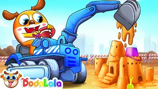 Learn Construction Vehicles with DooDo 🚜 Baby Car Vroom Song+ More Top Kid Songs by DooDoo & Friends