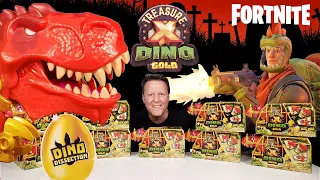 Treasure X Dino Gold “Dino Dissection” Dino Gold Poop! Fortnite Challenge Adventure Fun Toy review!