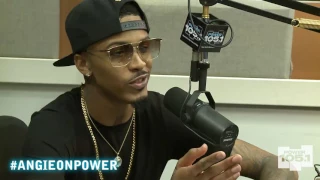 August Alsina Drops by The Angie Martinez Show 9-18-2014