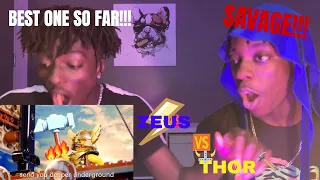 MOST SAVAGE BARS!!! | Zeus vs Thor | Epic Rap Battles Of History. (REACTION)