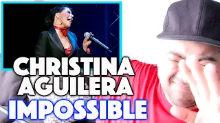 Reaction To Christina Aguilera Impossible  | Stripped (Live In The UK)