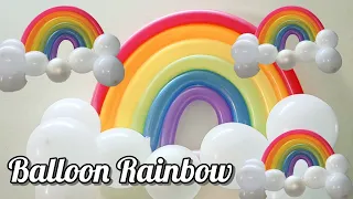 Birthday decoration | Balloon decoration | Rainbow theme Birthday decoration | Balloon rainbow 🌈