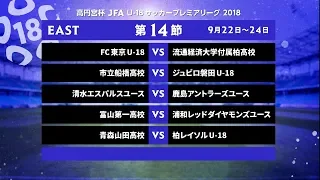 EAST 第14節 ダイジェスト【高円宮杯 JFA U-18サッカープレミアリーグ 2018】