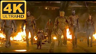 Guardians of the Galaxy Vol.3 Hallway Fight Scene ||4k Ultra HD||