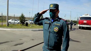 Пожарного достойно проводили на пенсию / So Russian firefighters escorted to retirement