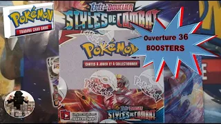 Opening of a box of 36 Pokemon Combat Styles booster, sword and shield EB05!