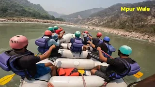 Rishikesh water rafting with Friends , Mpur Wale #waterrafting