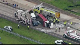 Deadly crash involving dump truck shuts down I-75 southbound | 10News WTSP