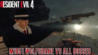 Max M1851 Wolfsbane vs All Bosses - Resident Evil 4 Remake