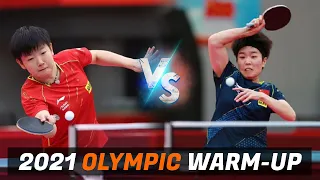 Sun Yingsha vs Zhang Rui | 2021 Chinese Warm-up for Olympic