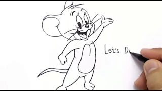 VERY EASY ! how to draw JERRY for KIDS