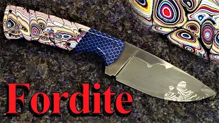 Go mai gone San mai knife - Fordite handle!