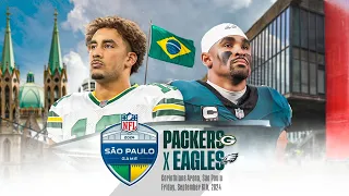 O primeiro JOGO de temporada regular no BRASIL está DEFINIDO! PACKERS @ EAGLES