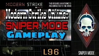 Modern Strike Online: SNIPER MODE Gameplay || Map - OASIS & BROOKLYN || How To Shoot With Sniper