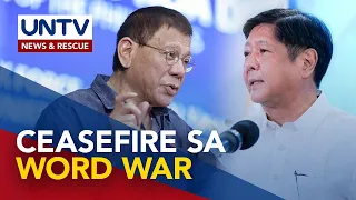 Ceasefire sa Marcos-Duterte word war, iniapela; Destab plot, tsismis lang ayon kay Sen. Imee
