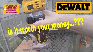 DeWalt DCW600 20V Max XR Cordless Compact Router Unboxing & Review