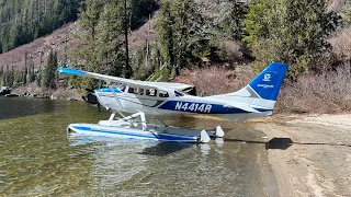 Cessna 206 Amphibian Small Mountain Lake