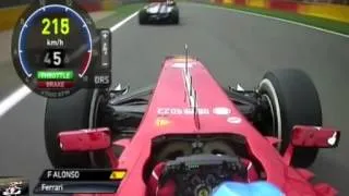 Spa 2013 - Alonso Start Onboard