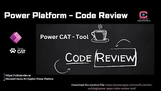 Power Platform Code Review Tool - MS Power CAT