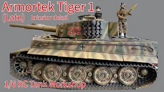 1/6 Armortek Tiger 1 (late) interior detail and testing motion and sound