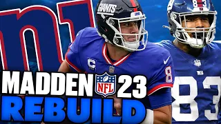 Daniel Jones Becomes An X Factor Year 1! Darren Waller New York Giants Rebuild! Madden 23 Franchise