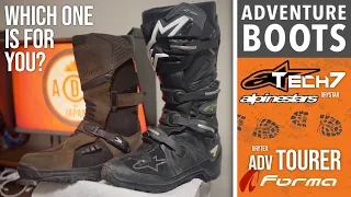 #55 - Adventure Motorcycle Boots | Aplinestars Tech7 Drystar & Forma ADV Tourer