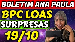 ✔️ PREPARE-SE! BOLETIM BPC LOAS 19/10