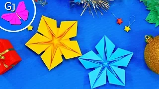 Оригами Звезда из бумаги на Рождество и Новый год ⭐ ORIGAMI CHRISTMAS STAR