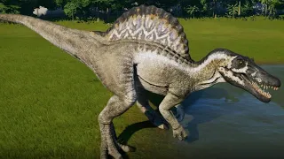 Jurassic World Evolution - All Spinosaurus Skins (1080p 60FPS)