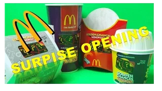 MCDONALD'S MONOPOLY GOLDEN CHANCES 2015 MEGA 14 x SURPRISE TICKET OPENINGS